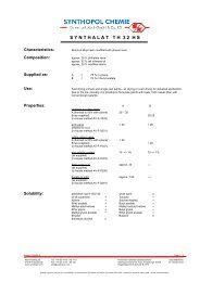 Synthalat TH 32 HS - Synthopol Chemie