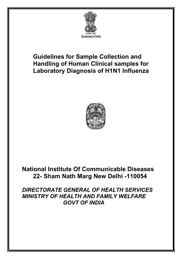 Guidelines for Sample Collection and Handling of Human Clinical ...