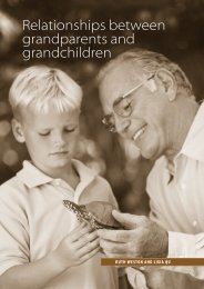 Relationships between grandparents and grandchildren - Australian ...