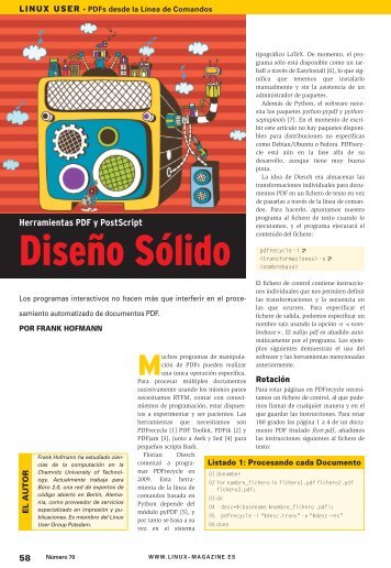 DiseÃ±o SÃ³lido: [PDF, 1173 kB] - Linux Magazine