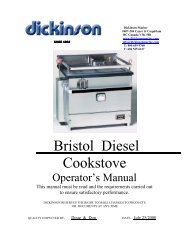 Stove Installation and Manual - Go2marine