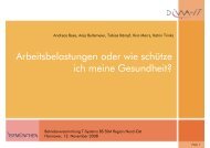 Häufigkeit von gesundheitlichen Beschwerden - Deutscher ...