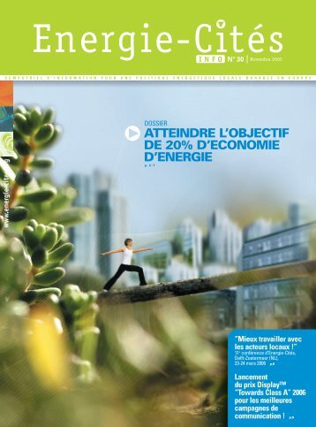 Energy Cities Info nÂ°30 Dossier Â« Atteindre l'objectif de 20% d ...