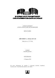 11 Haziran 2013 tarihli Arif Erden v. TÃ¼rkiye baÅvuru(