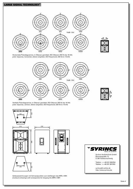 Technisches - SYRINCS Audiotechnik GmbH