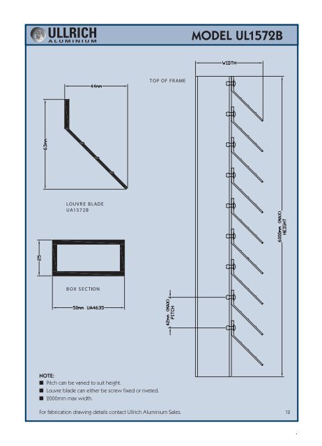 Aluminium Louvre Systems - Ullrich Aluminium