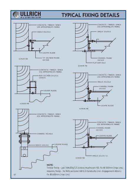 Aluminium Louvre Systems - Ullrich Aluminium