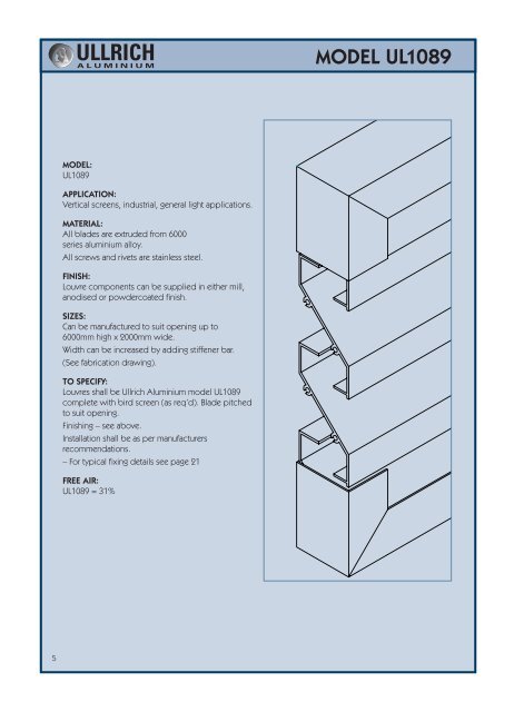 Aluminium Louvre Systems - Ullrich Aluminium