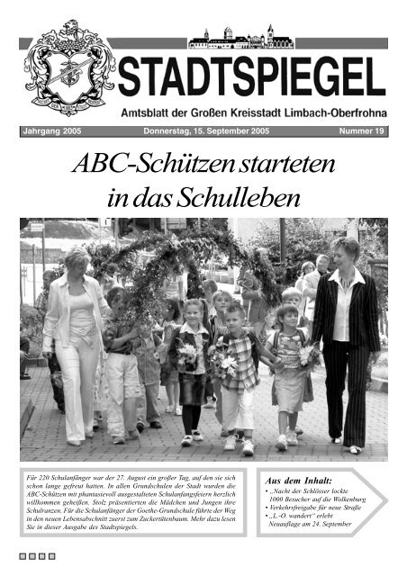 ABC-Schützen starteten in das Schulleben - Stadt Limbach ...