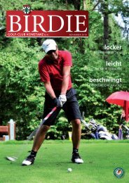 Birdie 2/2010 - Golfclub Konstanz