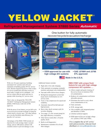 37880 Spec Sheet pg. 1.ai - Yellow Jacket