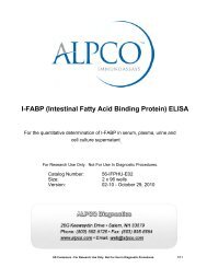 I-FABP (Intestinal Fatty Acid Binding Protein) ELISA - ALPCO ...