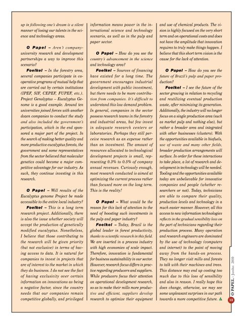 Brasil na PulPaper - Revista O Papel