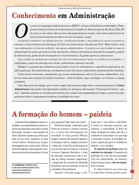 Brasil na PulPaper - Revista O Papel