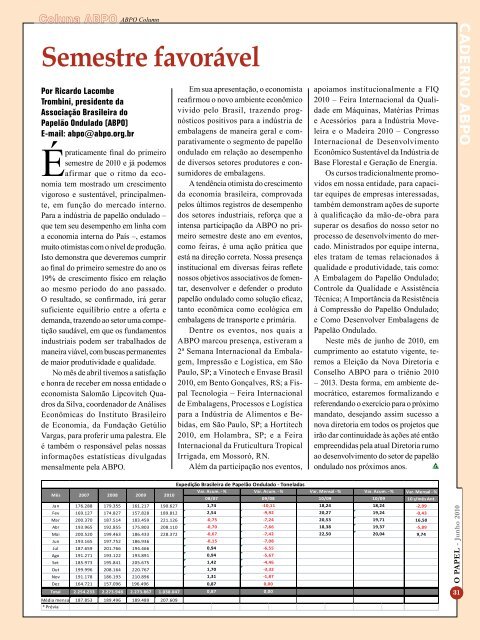 Brasil na PulPaper - Revista O Papel