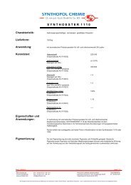 S Y N T H O E S T E R 1 1 1 0 - Synthopol Chemie