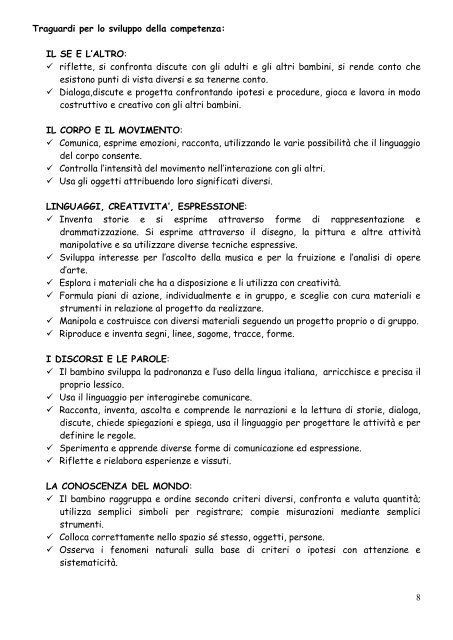 programmazione didattica - Istituto Comprensivo Malipiero