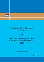 Haddington Road Agreement 2013 - 2016 and Financial ... - TUI