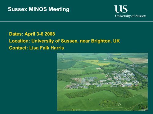 Sussex - PDF - MINOS DocDB