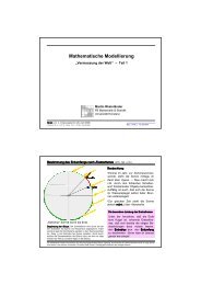 Skript zur 2. Vorlesung am 29.04.09