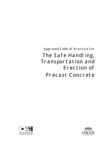 The Safe Handling, Transportation and Erection ... - Business.govt.nz