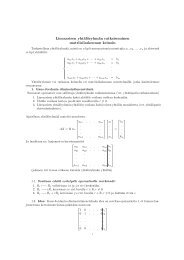 Lineaarisen yhtÃ¤lÃ¶ryhmÃ¤n ratkaiseminen matriisilaskennan ... - Koppa