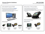 Hardware Order Form - Procare Software