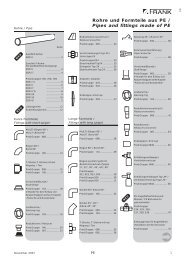 Rohre und Formteile aus PE / Pipes and fittings ... - Xorella-Frank AG