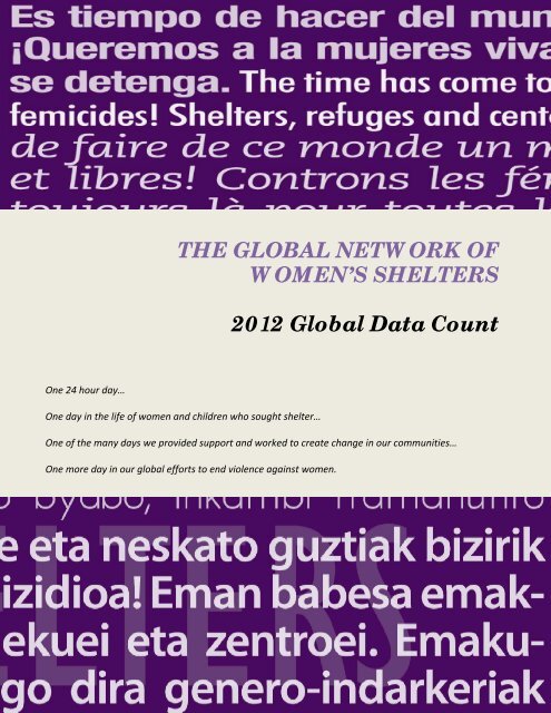 Global Data Count Results - Alberta Council of Women's Shelters