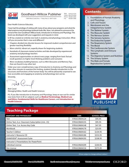 GW Anatomy and Physiology Brochure_2013