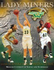 2010-11 Media Guide - Missouri S&T Athletics