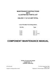 MAINTENANCE INSTRUCTIONS - Siebert Luftfahrtbedarf GmbH