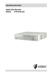 Operating Instructions Digital Video Recorder Models: DTR-4216/xxxD