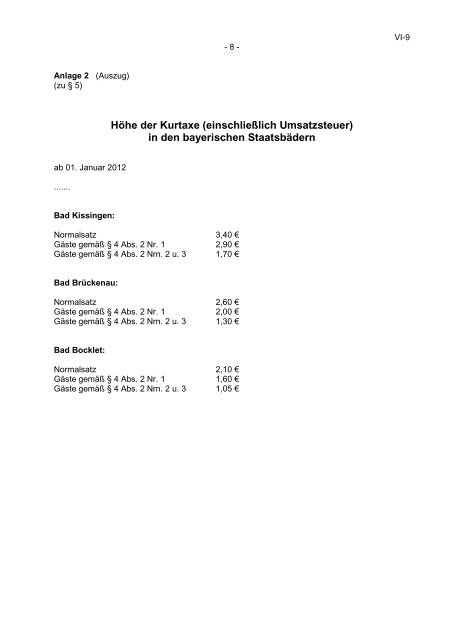 Kreisrecht Bad Kissingen - Landkreis Bad Kissingen