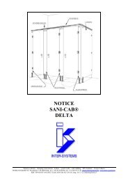 NOTICE SANI-CABÂ® DELTA - Inter systems