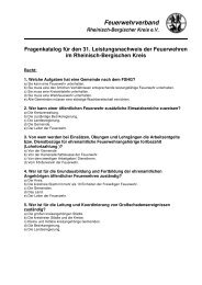Fragen Leistungsnachweis 2013 - Feuerwehrverband Rheinisch ...