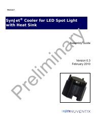 SynJet Cooler for LED Spot Light Assembly Guide.book - Nuventix