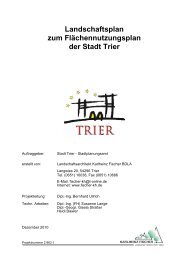 Landschaftsplan - Textband - Stadt Trier