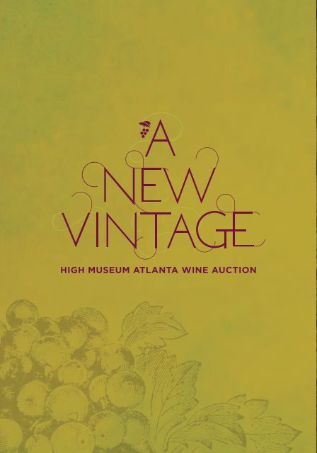 2013 Auction catalog - Atlanta Wine Auction