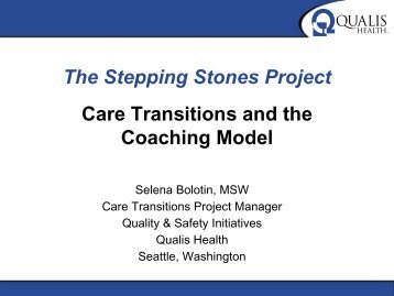 Stepping Stones Care Transitions Project PowerPoint Presentation