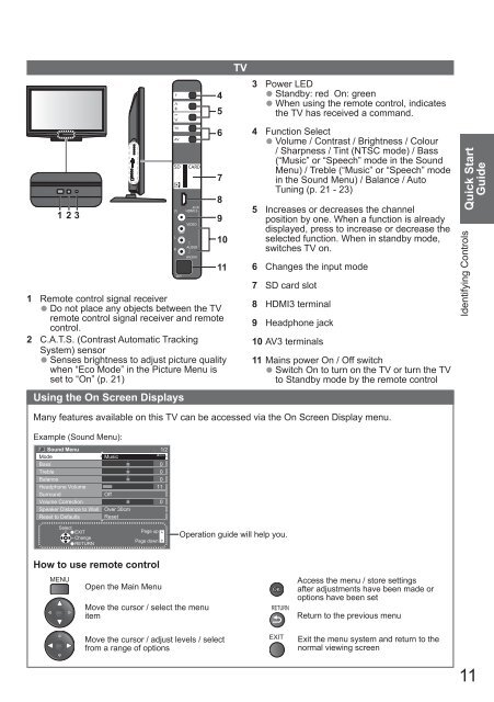 TC-P42X20P TC-P50X20P - Panasonic