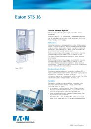 Eaton STS 16 - Critical Power Supplies