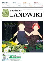 Südtirols Chance - Südtiroler Bauernbund