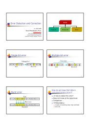 Error Detection and Correction Single-bit error Multiple-bit error ...