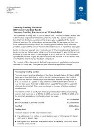 Summary Funding Statement as at 31 March 2006 - ICI Pension Fund