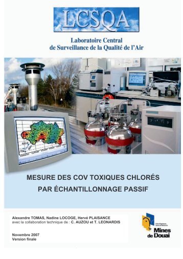 mesure des cov toxiques chlorés par échantillonnage passif - LCSQA