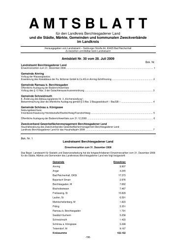 amtsblatt - Landratsamt Berchtesgadener Land