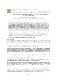 Vol 2 _1_ - Cont. J Water, Air and Soil Pollution - Wilolud Journals