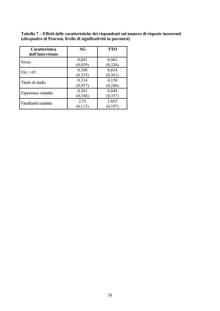 La valutazione degli stati di salute sulla base delle preferenze ...