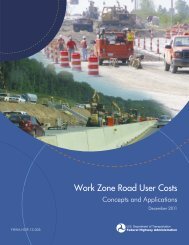 Work Zone Road User Costs - FHWA Operations - U.S. Department ...